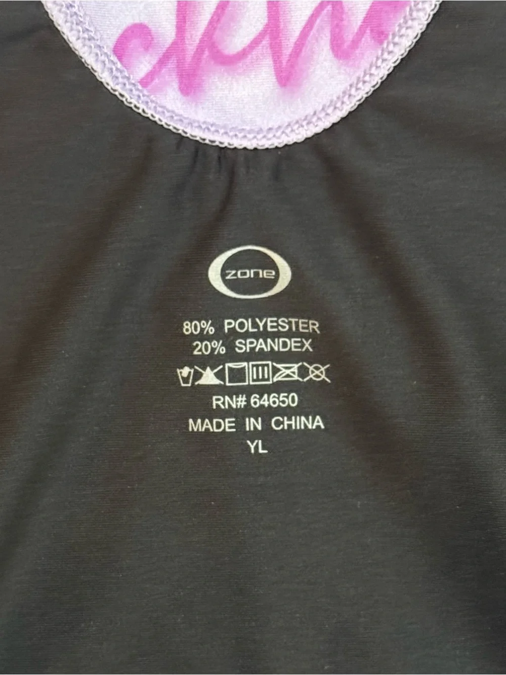 Youth Large Gradient Purple Zone Gymnastics Leotard